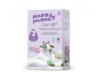 Batoľacie kozie mlieko pre rast a vývin Naše Mlieko 3, 525g