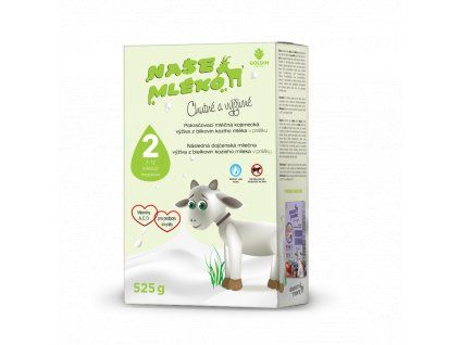 Pokračovacie dojčenské kozie mlieko Naše Mlieko 2, 525g