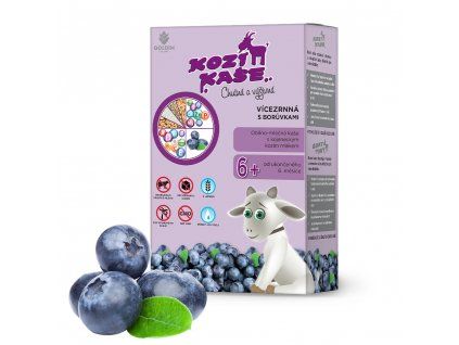 Kozia kaša viaczrnná s čučoriedkami 225 g od 6 mesiacov